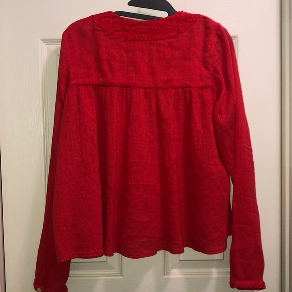 Obey Embroidered Plunge Top - Picture 6 of 6